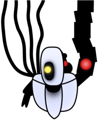 A Crappy, Wrong Design Of Glados By Zipcard - Cartoon (600x450)