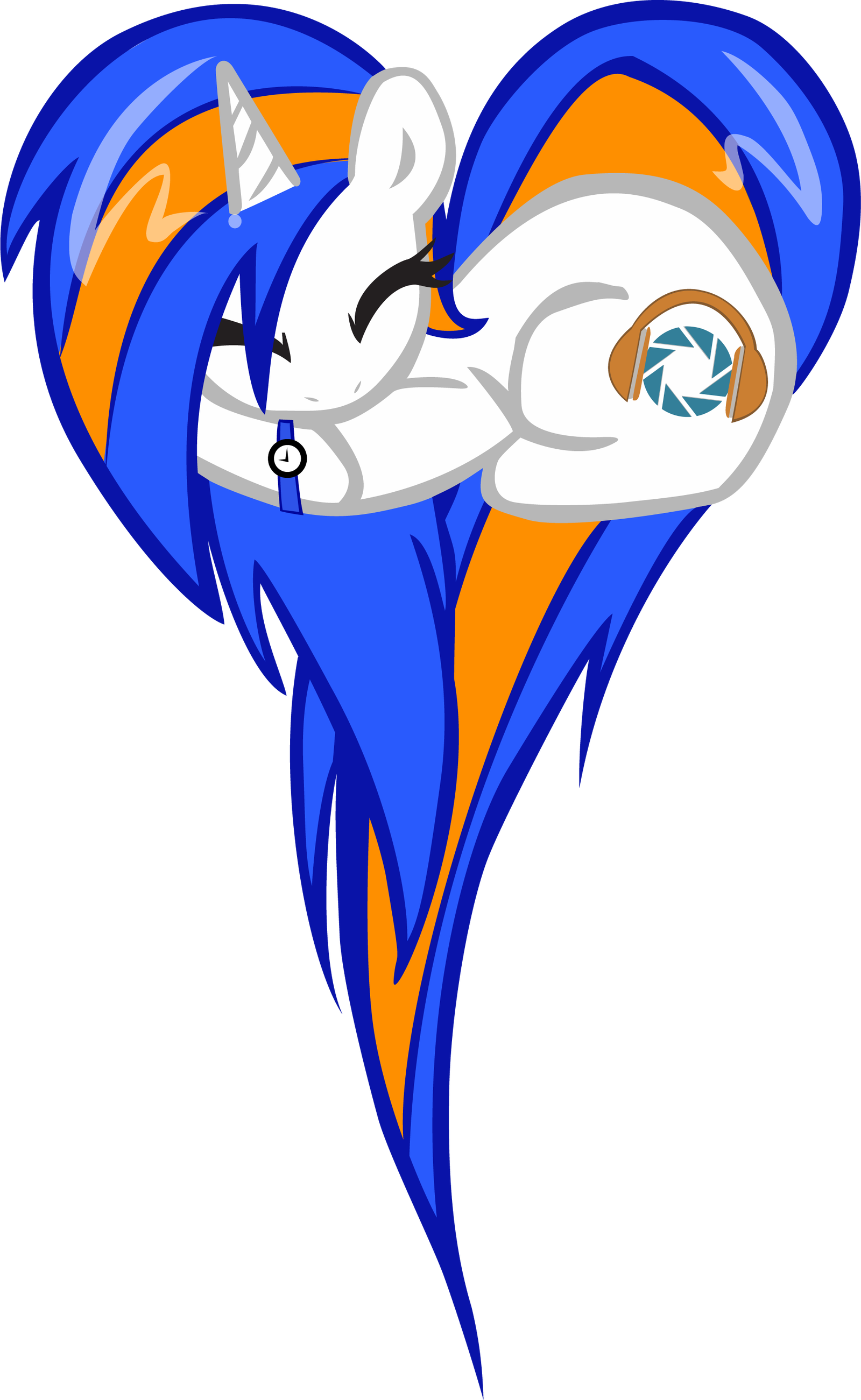 Dj-glados Oc Heart Pony By Pyrestriker - Pony Heart (1600x2602)