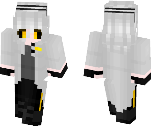 [portal] Glados Human - Lisa The Painful Minecraft Skin (584x497)