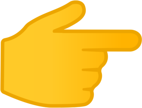Hand Emoji Clipart Index Finger - Emoji Right Hand Png (640x480)