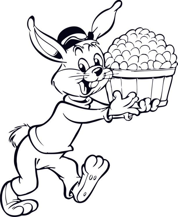 Rabbit Computer Icons Coloring Book Hare Drawing - Rabbit Computer Icons Coloring Book Hare Drawing (613x750)