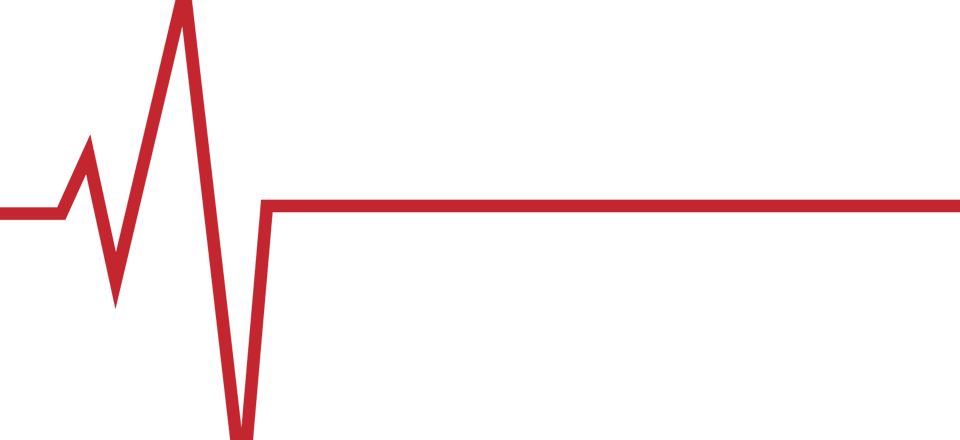 Red Heartbeat Line Png (960x440)