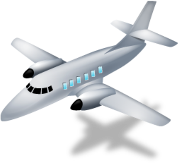 D Clipart Airplane Clipartfox - Airplane Icon (600x600)