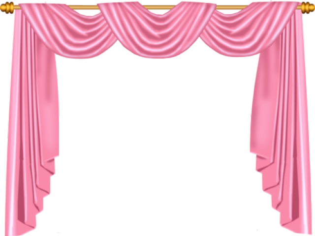 Curtain Clipart Press Button - Cortina Bailarina Png (640x480)