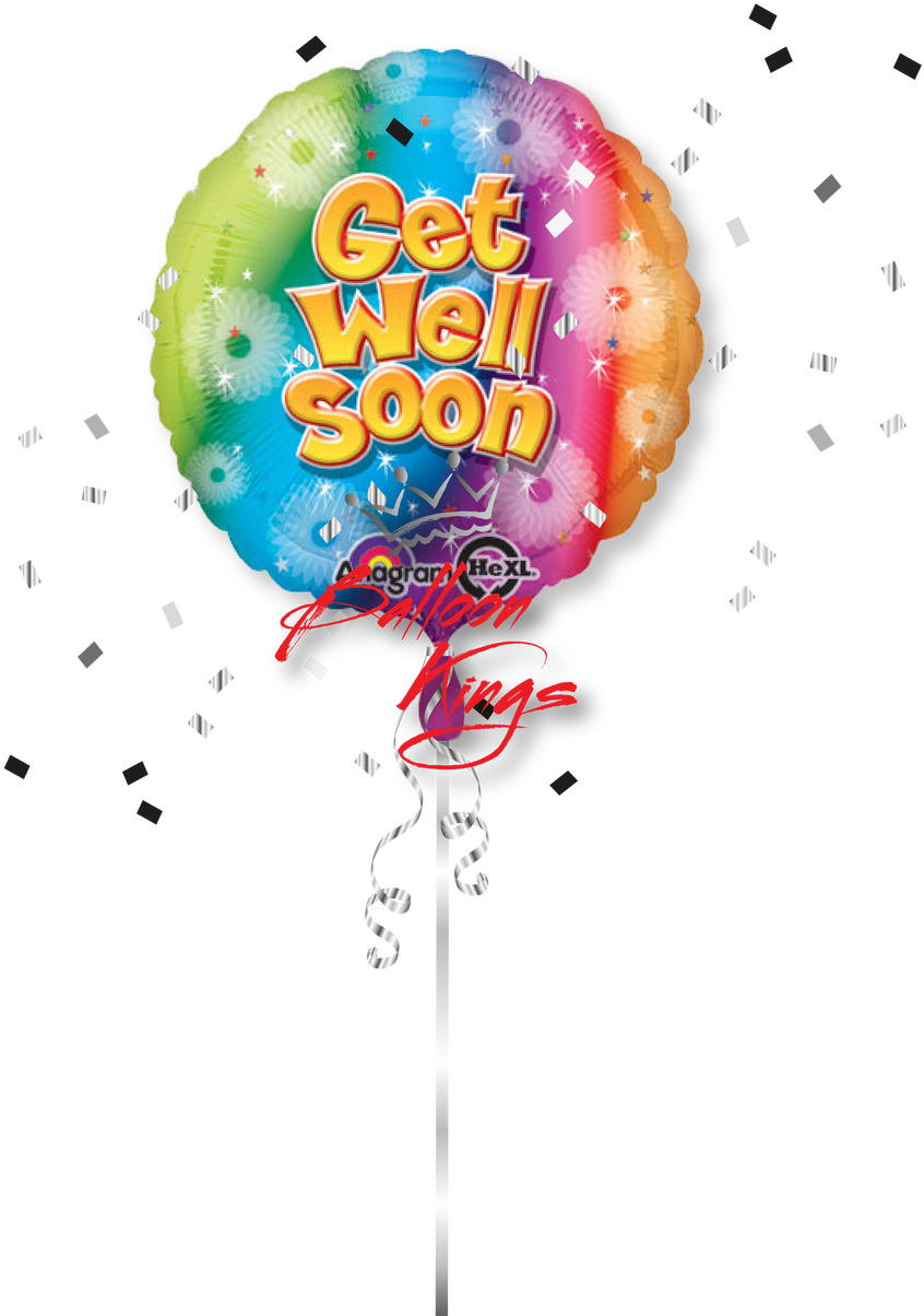 Get Well Soon Shooting Color - Get Well Soon Balloon Png (1068x1280)