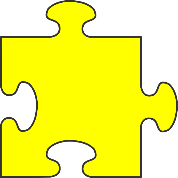 Jpg Library Stock Border Puzzle Piece Top Clip Art - Puzzle Piece Black Background (600x601)