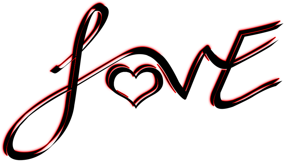 Romance Clipart Word Free - Png Palabra Love (960x617)