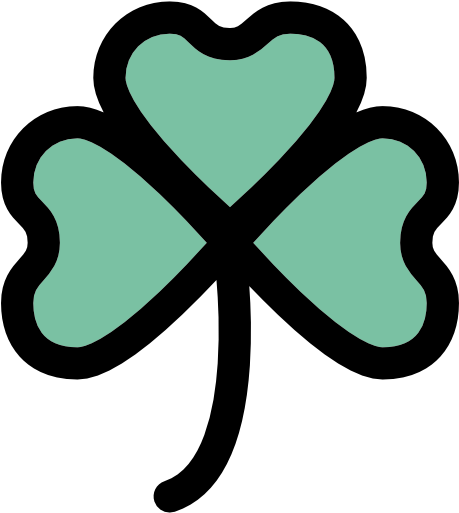 Clover Icons Free Download - Shamrock Black Icon (512x512)