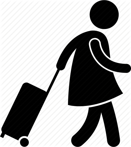 455 X 512 6 - Woman Travel Icon Png (455x512)