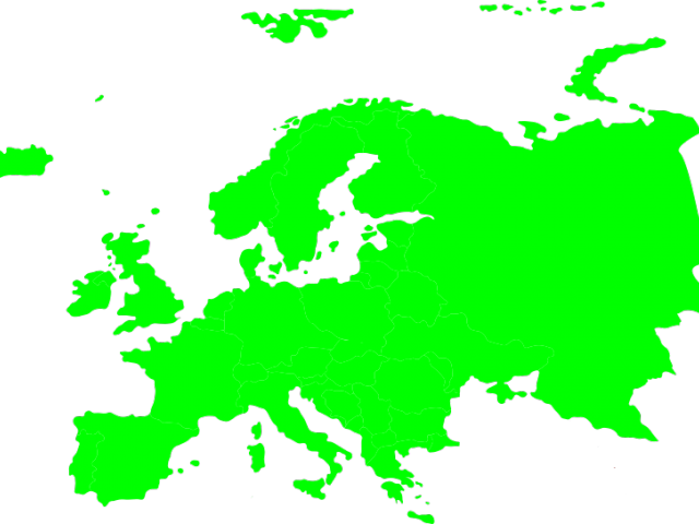 Continent Clipart European - Simple Europe Continent Map (640x480)