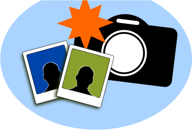 Photo Camera Clipart Word Art - Retake Day (640x480)