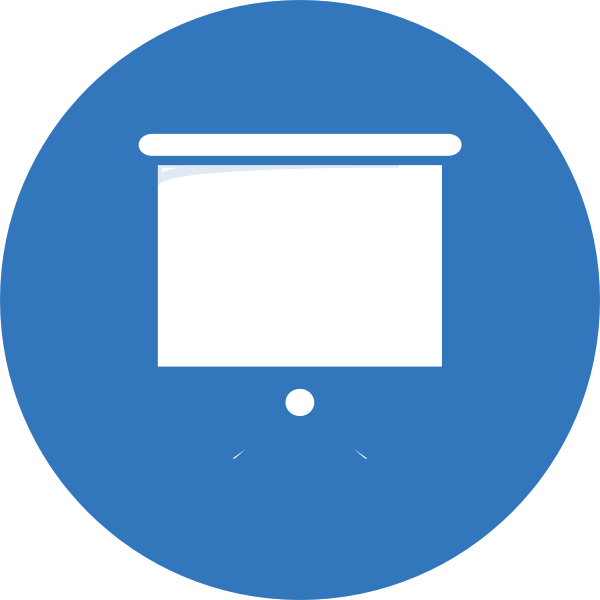 Blue Presentation Screen Svg Clip Arts 600 X 600 Px - Blue Presentation Screen Svg Clip Arts 600 X 600 Px (600x600)