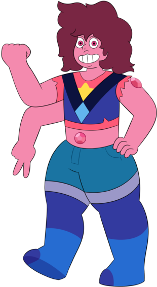 Strawberry Quartz Is The Energetic Fusion Of Carnelian - Steven Universe Strawberry Quartz Fusion (400x600)