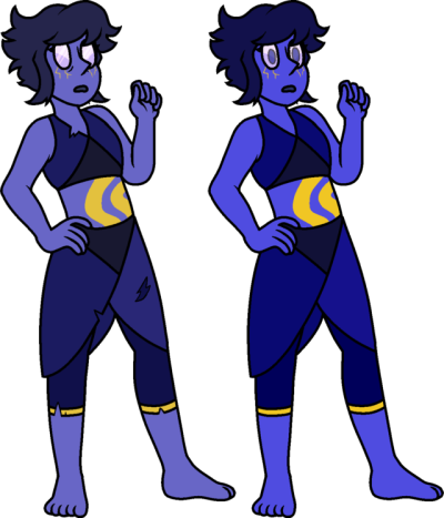 Aaaaaaaanyway, I Decided To Go Back And Redesign Lapis - Cartoon (400x467)