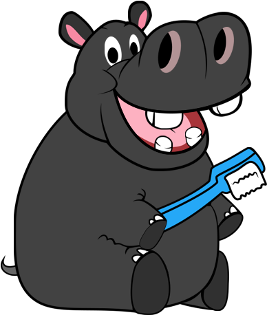 Clipart Royalty Free Library Home Oak Lawn Smiles Family - Dentist Hippo Cartoon (512x512)