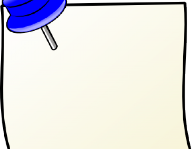 Notice Clipart Note - Pin Clip Art (640x480)