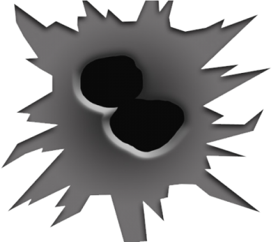 Gunshot Clipart Cracked Hole - Bullet Hole Clip Art (640x480)