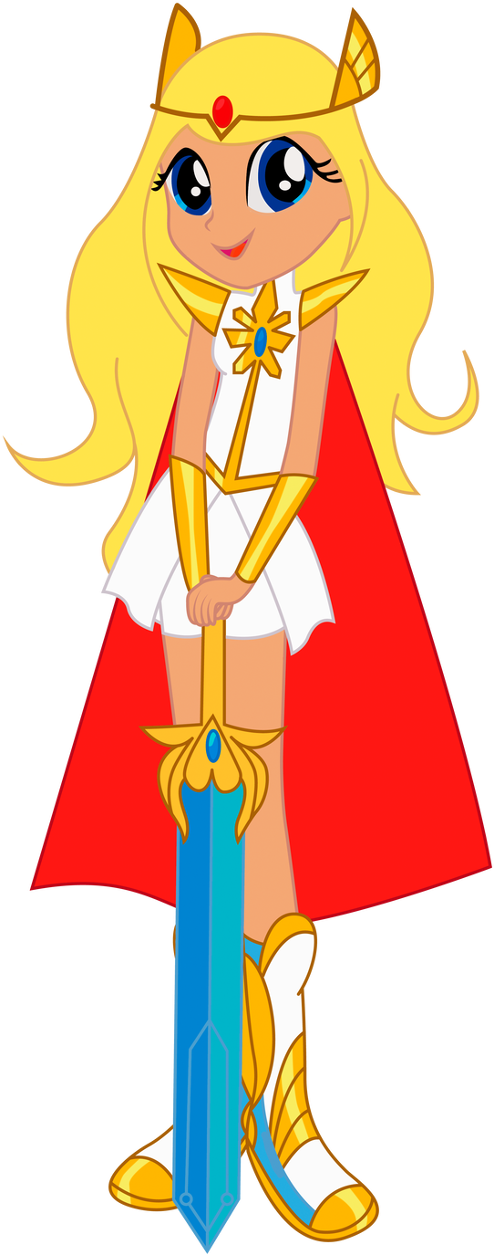 Equestria Girls X She-ra - Cartoon (577x1385)