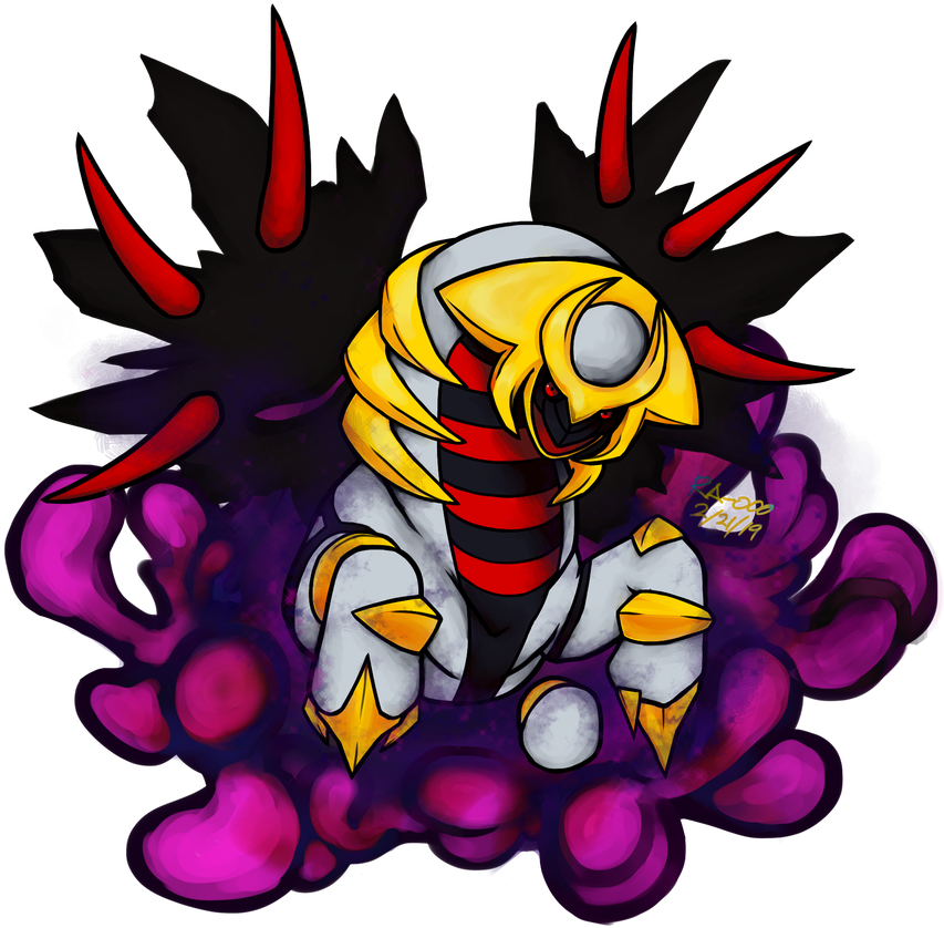 Giratina Used Shadow Force By Ra-ooo - Illustration (900x876)