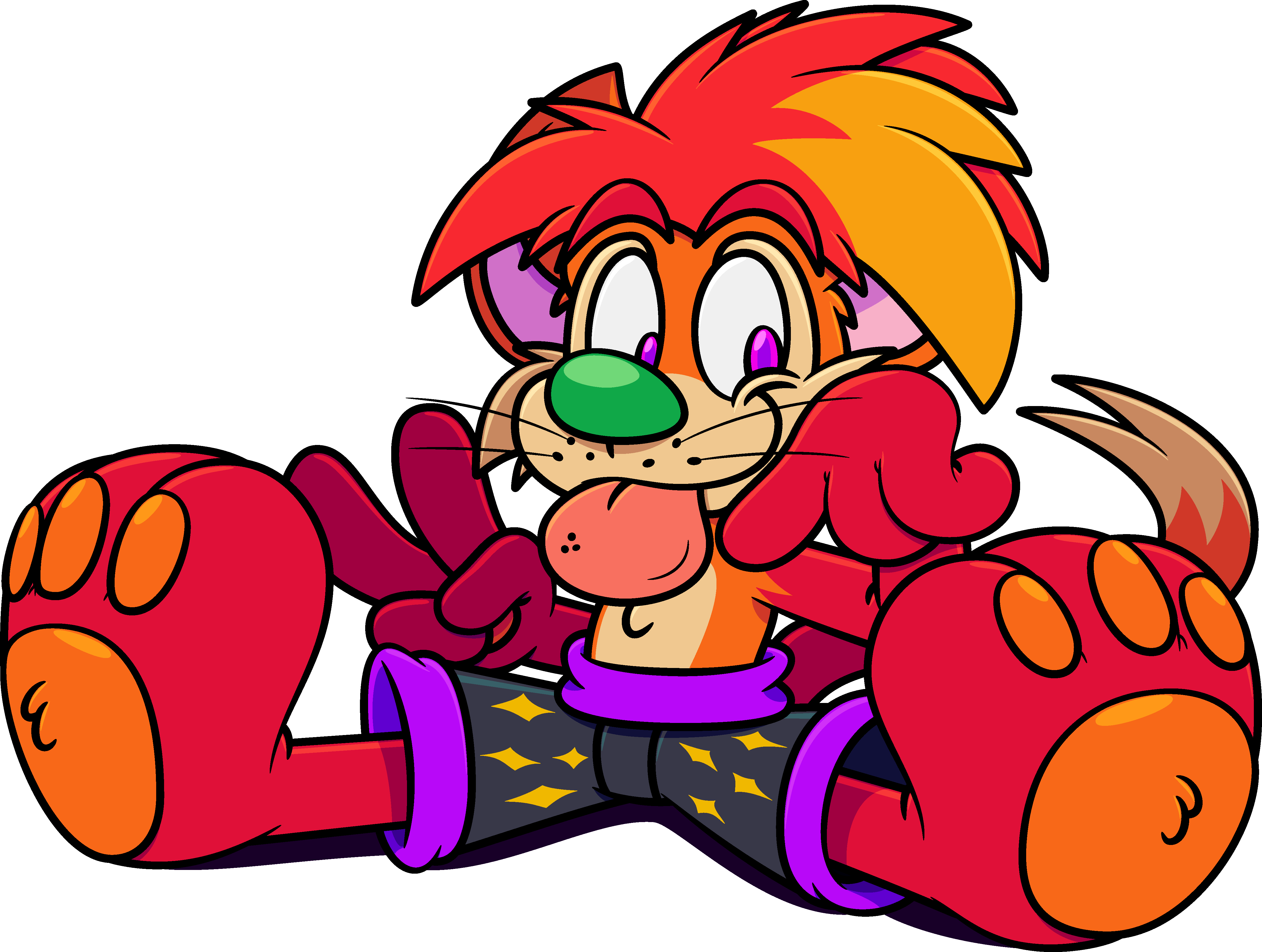 Cute Pjed Toon Kitty By Tamerkoh - Cartoon (4800x3620)