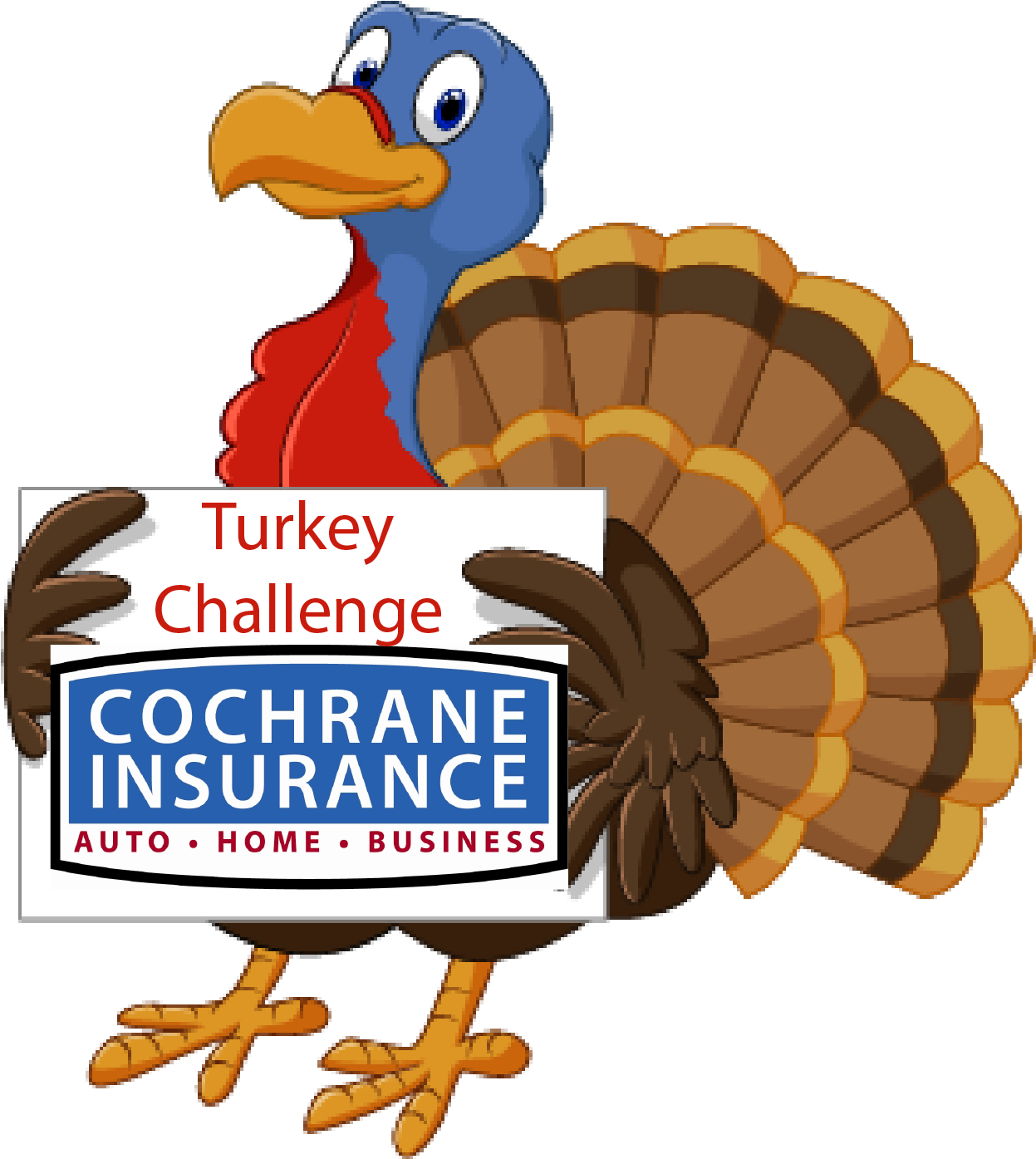 Cochrane Matching - Turkey Holding A Sign (1247x1395)