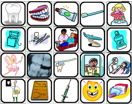 "dentist & Teeth" Picture Matching/memory Game/flashcards - "dentist & Teeth" Picture Matching/memory Game/flashcards (435x435)