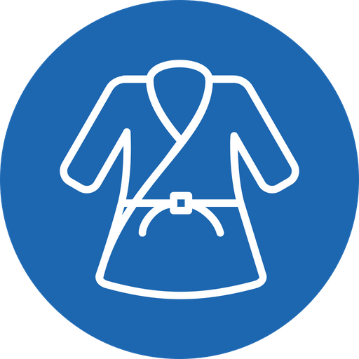 Olympics, Sports, Judo, Fight, Uniform, Martial, Arts - Factory Icon Png Blue (512x512)