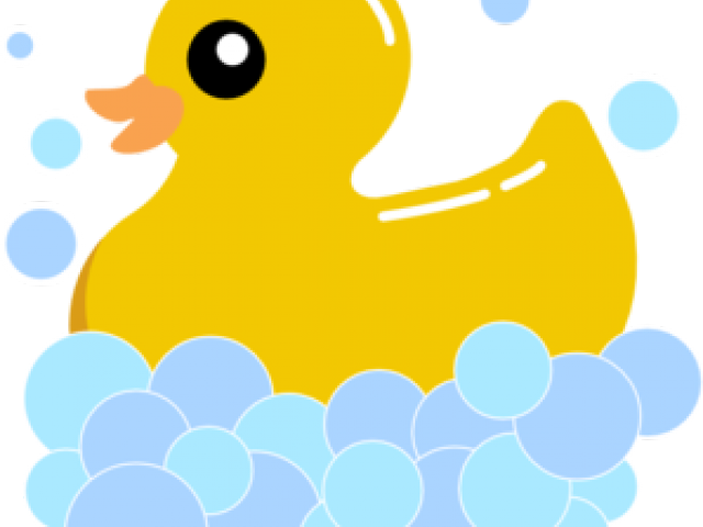 Bubbles Clipart Duck - Rubber Ducky Clip Art Free (640x480)