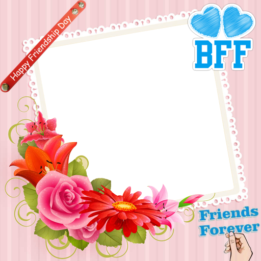 #friendshipdayframes, #friendshipdayphoto, #photobricks - Happy Friendship Day Photo Frame (512x512)