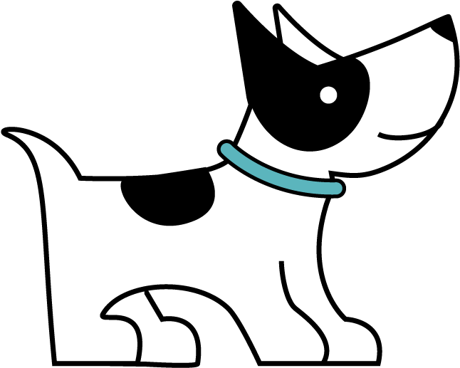 The K9 Spot - Dog Lying Down Cartoon (784x637)