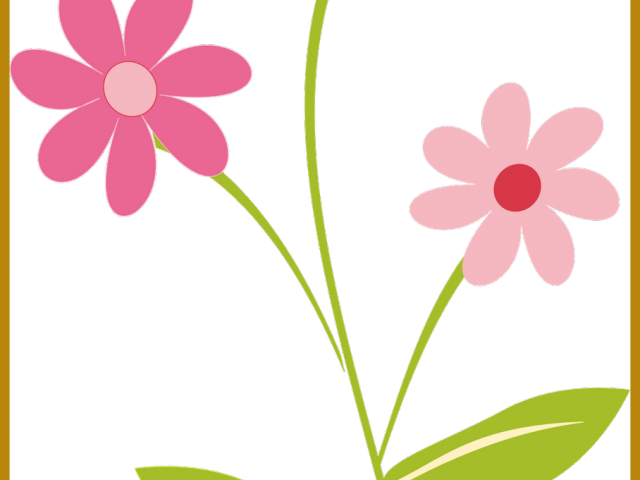 Flowers Borders Clipart Flower Bouquet - Flower Border Png Clipart (640x480)