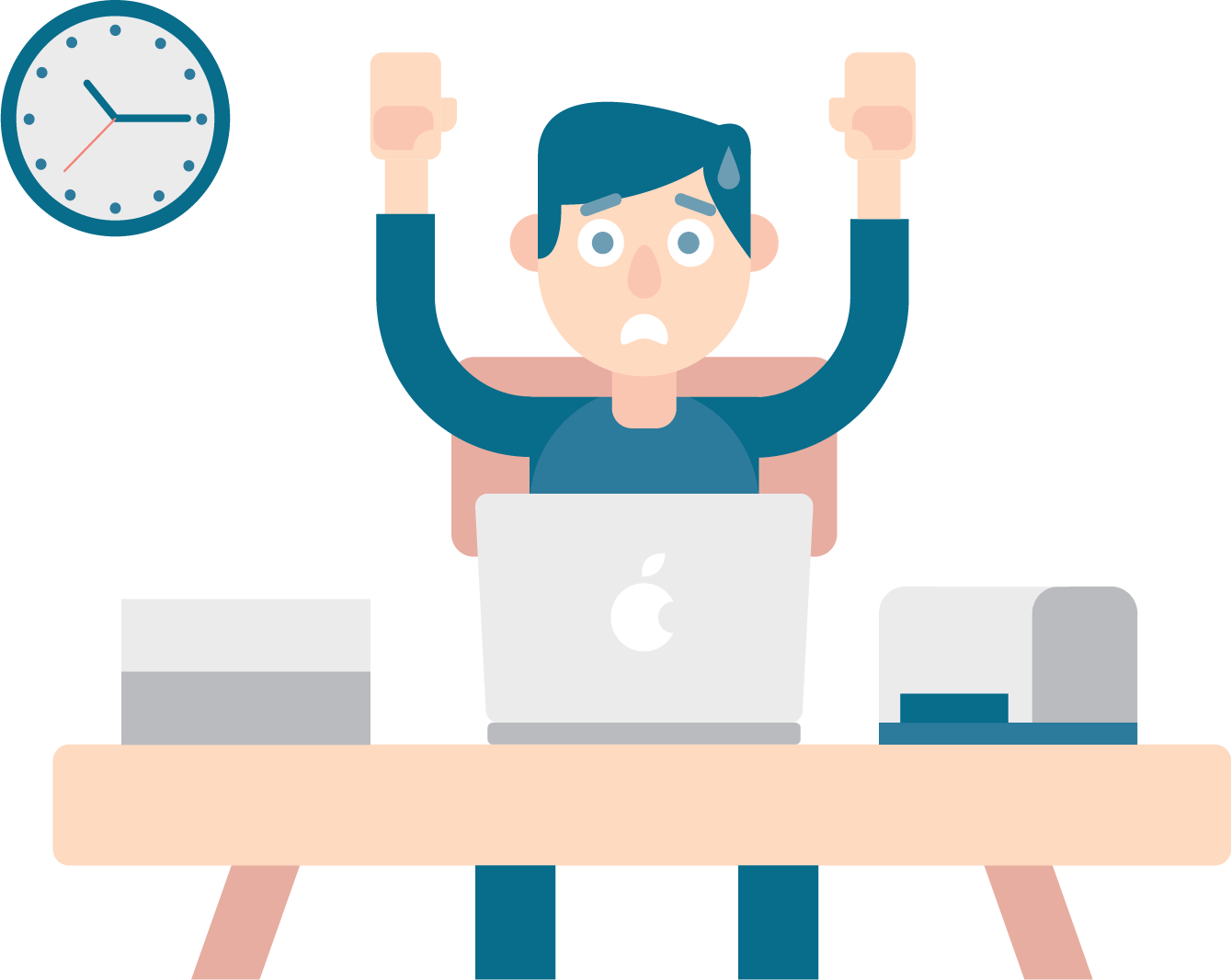 Work Clipart Busy Schedule - Vector Graphics (1339x1066)