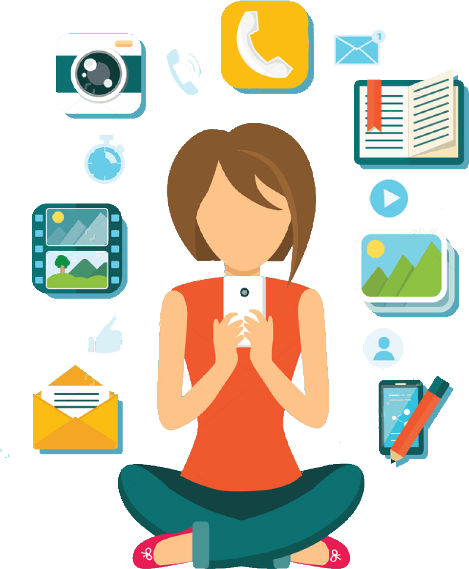 Optimise Your Content For Mobile Users - Mobile User Icon (1063x1249)