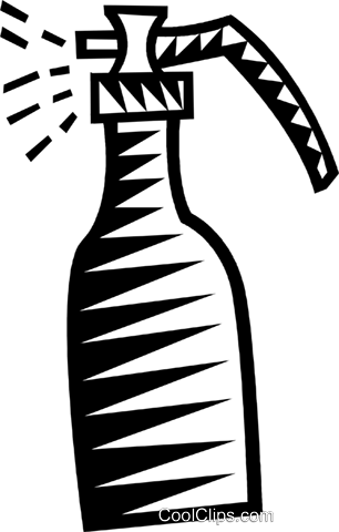 Plastic Spray Bottle Royalty Free Vector Clip Art Illustration - Illustration (306x480)