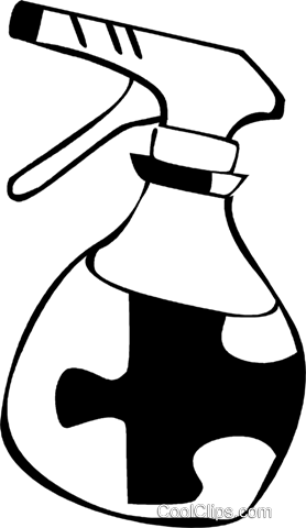 Plastic Spray Bottle Royalty Free Vector Clip Art Illustration - Plastic Spray Bottle Royalty Free Vector Clip Art Illustration (278x480)