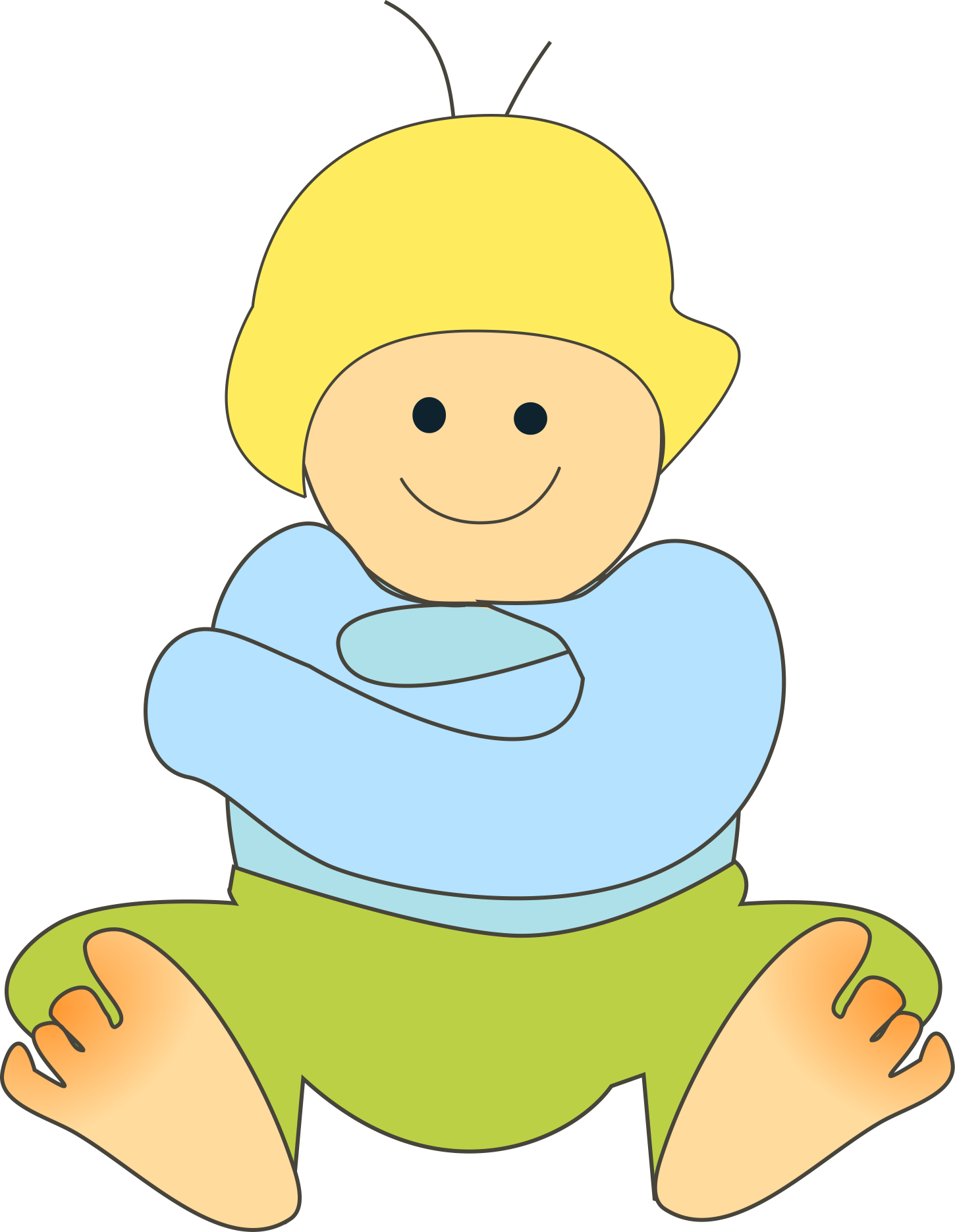 Guitar Burp Cloth For Music Lovers - Cartoon (1450x1871)