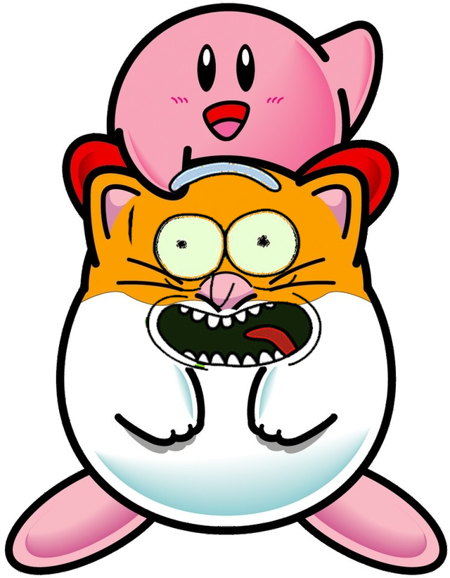 "hey *burp* Hey Kirby It's Me Rick The Hamster I'm - Kirby Y Rick (640x822)