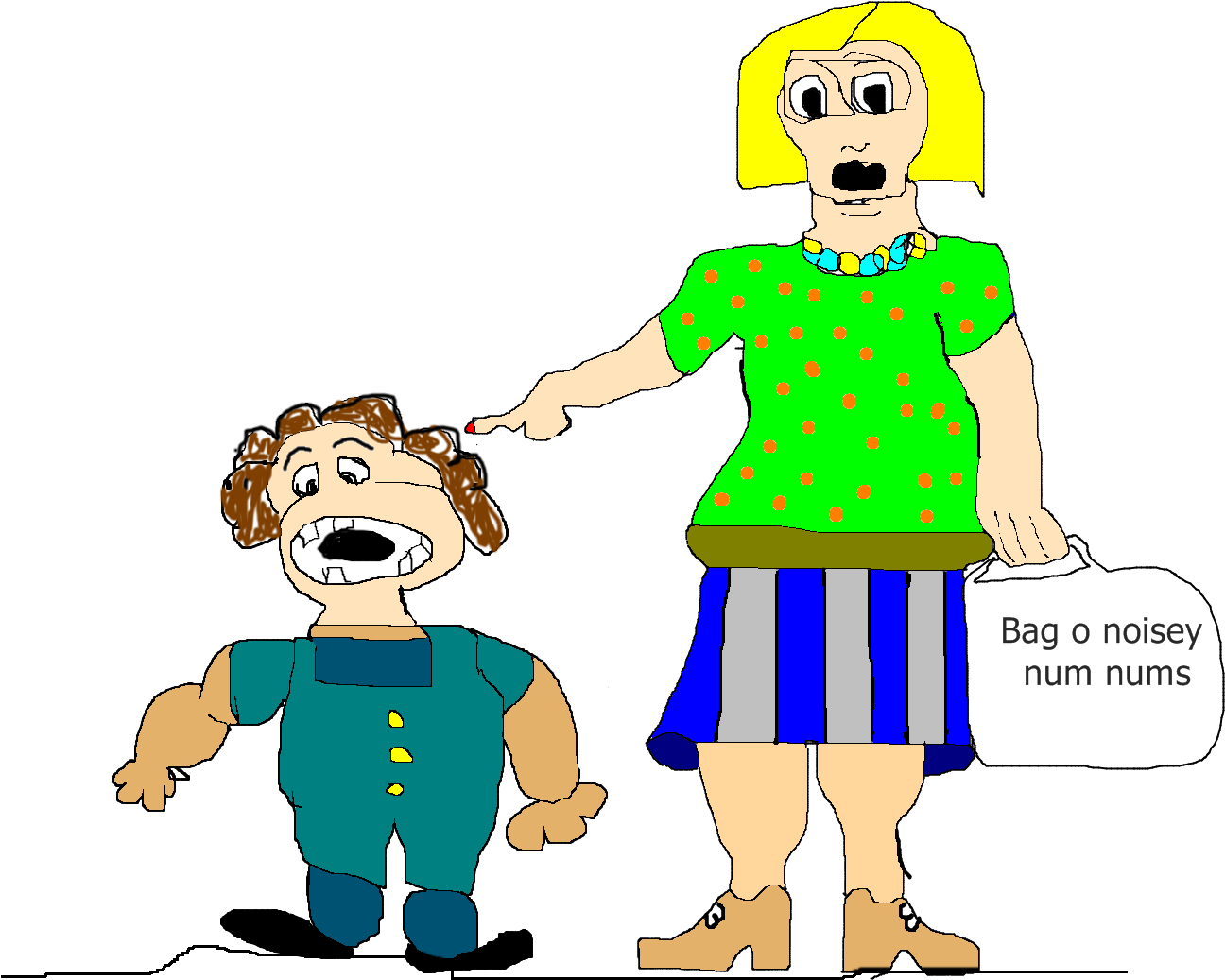 Yes, Dear, There, Do You Want A Treat Now I Know You - Cartoon (1328x1122)