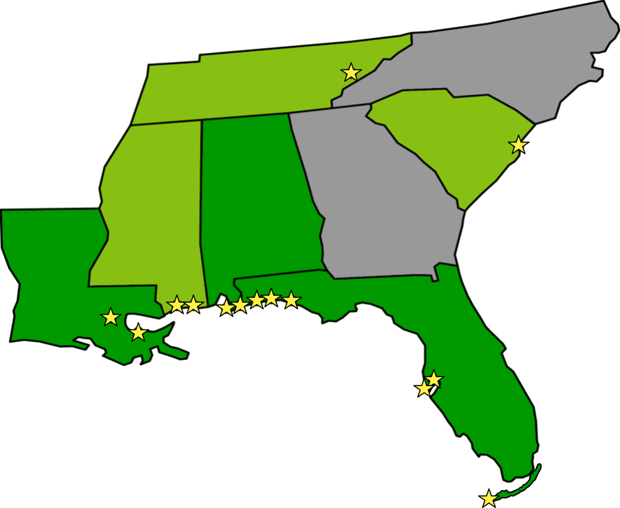 Current Tripshock Destinations - Map (901x738)