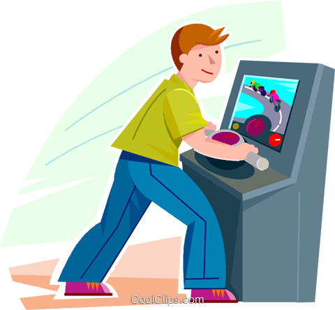 Boy Playing A Video Game Royalty Free Vector Clip Art - Boy Playing A Video Game Royalty Free Vector Clip Art (480x444)