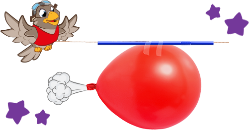 A Balloon Rocket Demonstrates The Principle Of Backward - A Balloon Rocket Demonstrates The Principle Of Backward (555x300)