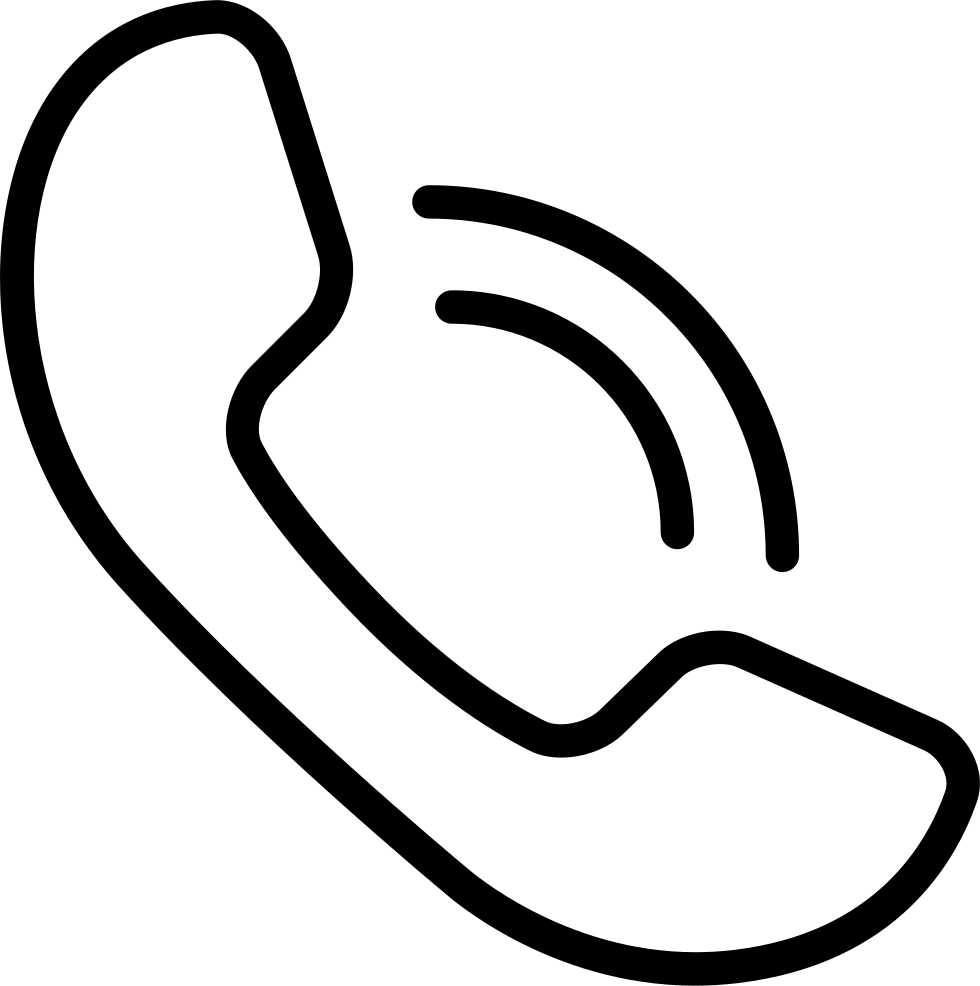 Cell Phone Mobile Clipart Black And White - Phone Sign Png (980x986)