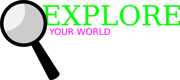 Magnifying Glass Clip Art - Fish (600x268)