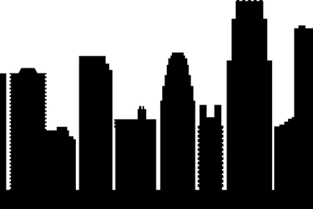 Cityscape Silhouette Full Hd Maps Locations Another - Los Angeles No Background (450x300)