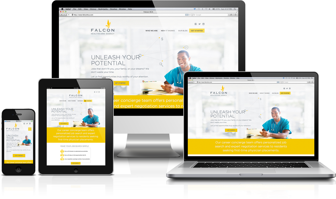 Responsive - Responsive Website Image Png (1155x720)