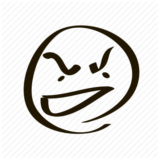 Grin Roblox - Angry Face Person Icon (512x512)