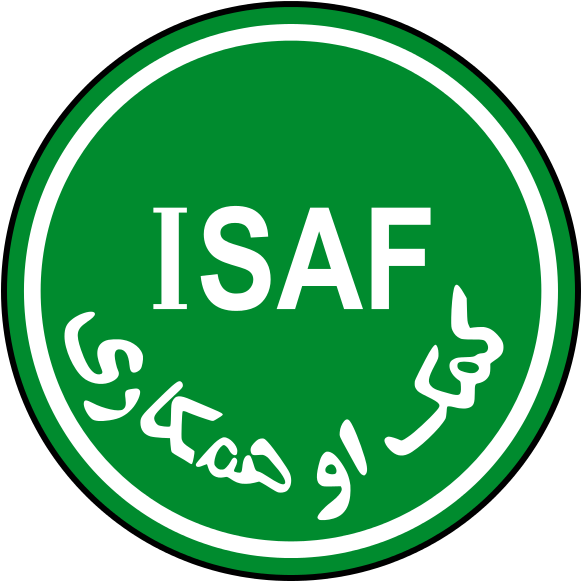 Insignia Nato Army Isaf - Isaf Logo Png (600x600)