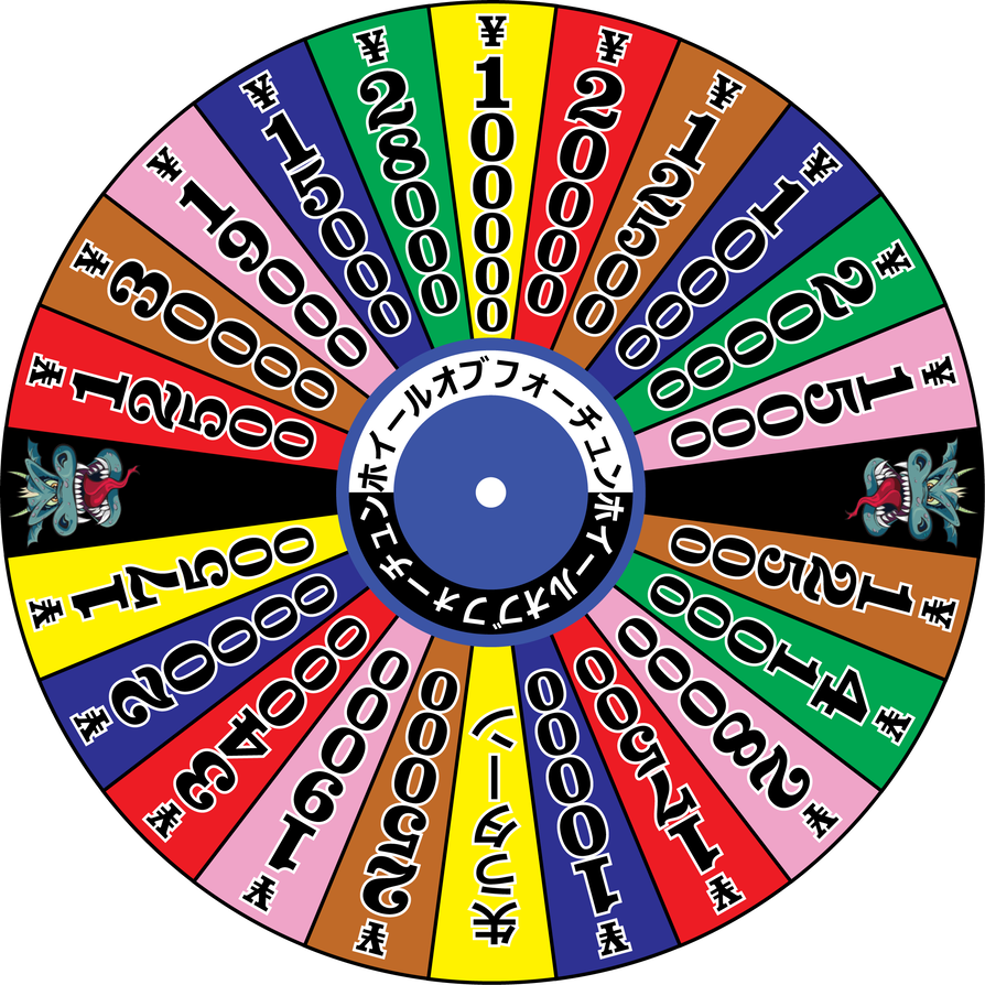 Late 1980s Japanese Wheel Of Fortune R4 By Designerboy7 - Late 1980s Japanese Wheel Of Fortune R4 By Designerboy7 (894x894)