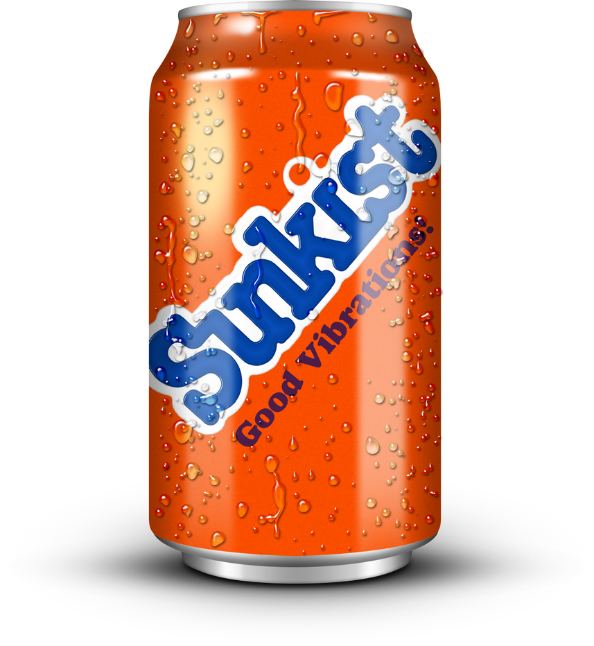 Can Of Sunkist By Fearoftheblackwolf - Sunkist Bottle Cap (857x932)