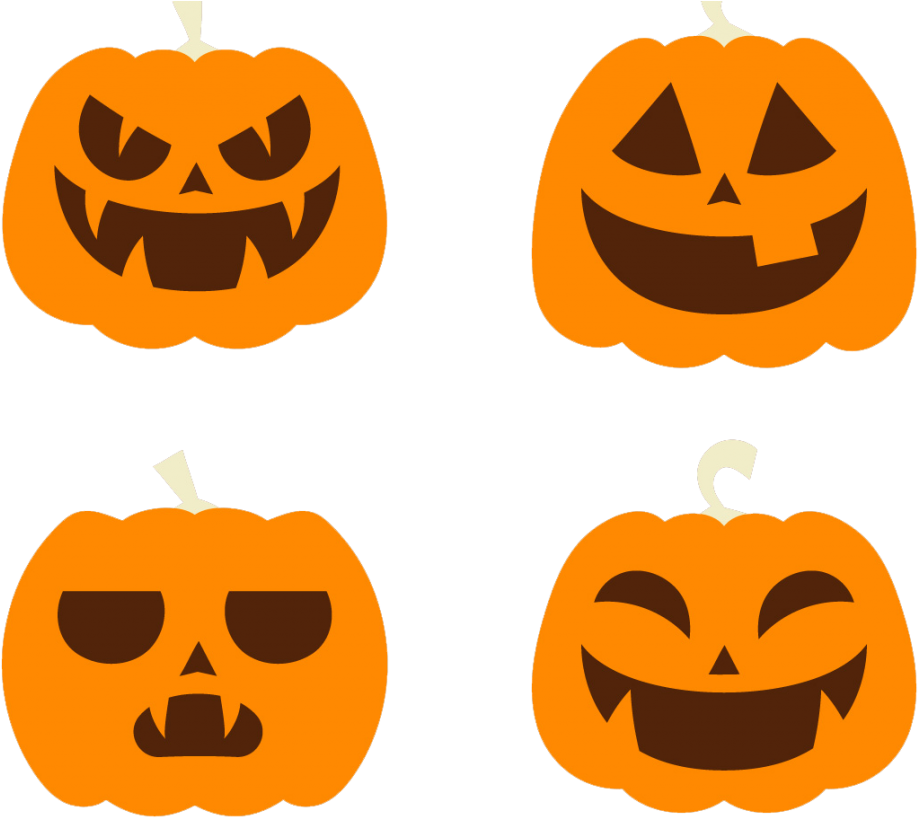 Halloween Vector Free Png Pumpkin Download - Jack-o'-lantern (1024x880)